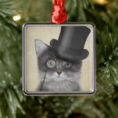 Search for grey cat christmas tree decorations Pet lovers