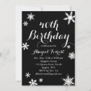 Search for winter 40th birthday invitations Elegant