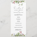 Search for wildflower wedding programs Watercolor floral