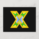 Search for letter x postcards Green