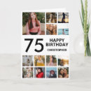 Search for 75th birthday cards Black and white