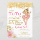 Search for tutu invitations Gold glitter