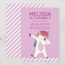 Search for dabbing unicorn invitations Pink