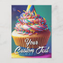 Search for cupcake birthday postcards Celebration