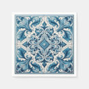 Search for blue tile napkins Geometric