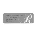 Search for fancy initial return address labels Letter