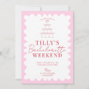 Search for weekend party invitations Red and pink