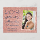 Search for rose gold graduation announcement cards Glitter