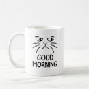 Search for good morning cat mugs Cute
