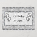 Search for 25th silver anniversary invitations Celebration
