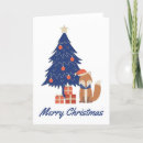 Search for red fox christmas cards Whimsical