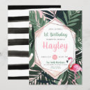 Search for watercolor flamingo birthday invitations Girls