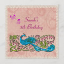 Search for peacock birthday invitations Vintage