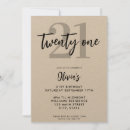 Search for kraft birthday invitations Chic