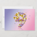 Search for 9th birthday invitations Daisies