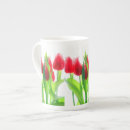 Search for red and white tulip mugs Green