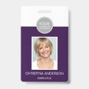Search for purple id badges Business