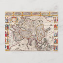 Search for vintage map of asia postcards Illustration technique
