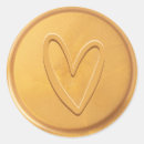 Search for heart envelope seals Gold
