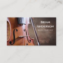 Search for violin teacher business cards Vintage