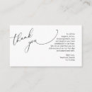 Search for thank you wedding enclosure cards Black and white