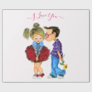 Search for i or love wrapping paper Couple