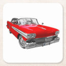 Search for red car coasters Old