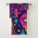 Search for colorful bath towels Flowers