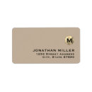 Search for tan return address labels Elegant