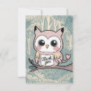 Search for colourful owls cards Whimsical