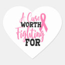 Search for breast cancer heart stickers Fighter