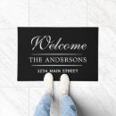 Search for address doormats Calligraphy script