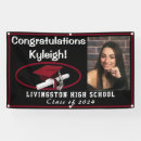 Search for red and black graduation banners Party