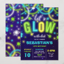 Search for glow in the dark dance invitations Neon dance party