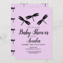 Search for purple and black baby shower invitations Modern