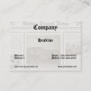 Search for newspaper business cards Reporter