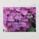 Search for hydrangea garden postcards Purple