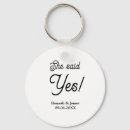 Search for she said key rings Engagement party name date
