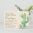 Search for watercolor cactus invitations Couples shower