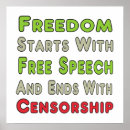 Search for freedom of speech posters Censorship