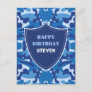 Search for military army birthday cards Blue