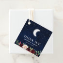 Search for celestial wedding favour tags Moon and stars