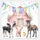Search for cow and chicken stickers Birthday party