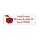 Search for rustic fall wedding return address labels Red