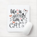 Search for funny slogans mousepads Cat