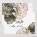 Search for pink black bridal shower invitations Blush