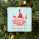 Search for blue crab christmas tree decorations Beach house