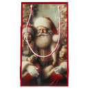 Search for vintage santa claus gift bags Children