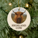 Search for highland cattle christmas tree decorations Scottish