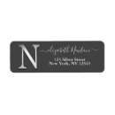 Search for letter n return address labels Elegant